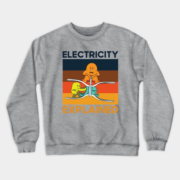 electricity explained Crewneck Sweatshirt by kangaroo Studio